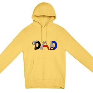 Dad Can Fix Anything Premium Pullover Hoodie