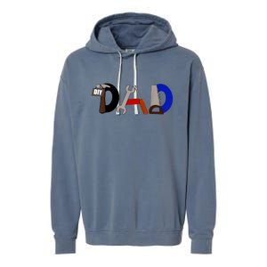 Dad Can Fix Anything Garment-Dyed Fleece Hoodie