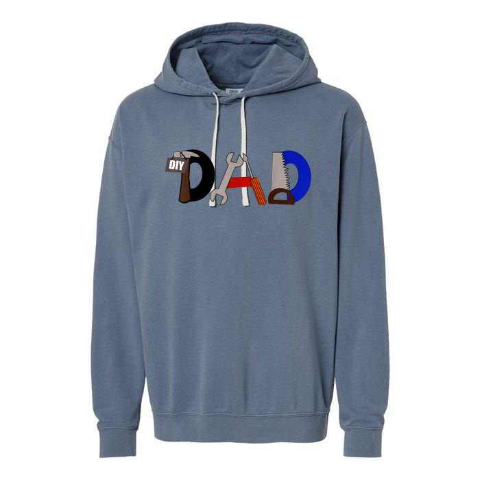 Dad Can Fix Anything Garment-Dyed Fleece Hoodie