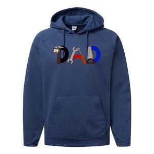 Dad Can Fix Anything Performance Fleece Hoodie