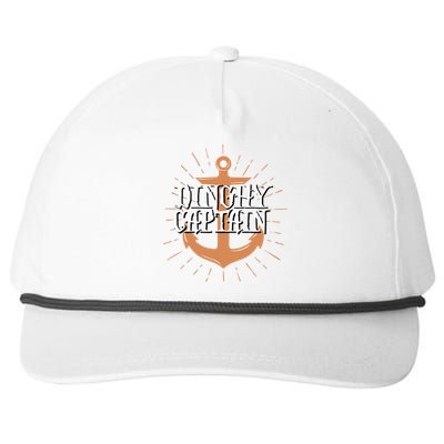 Dinghy Captain Funny Sailing Crew Boating Gift Snapback Five-Panel Rope Hat