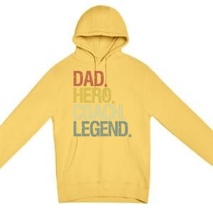 Dad Coach Gift Premium Pullover Hoodie