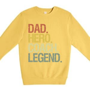 Dad Coach Gift Premium Crewneck Sweatshirt