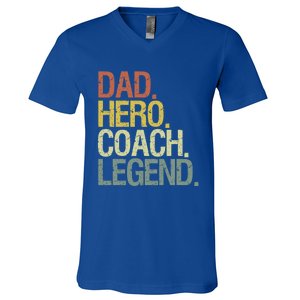 Dad Coach Gift V-Neck T-Shirt