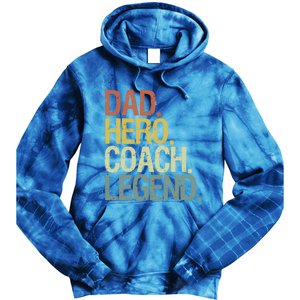 Dad Coach Gift Tie Dye Hoodie