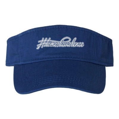 #Domesticviolence Cute Gift Domestic Violence Awareness Funny Gift Valucap Bio-Washed Visor