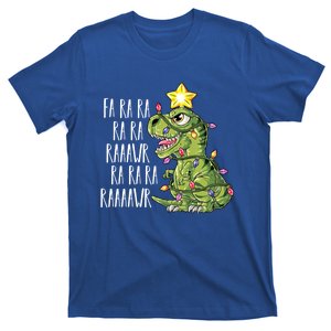 Dinosaur Christmas Gift Fa Ra Ra Rawr Tree Rex Xmas Gift T-Shirt