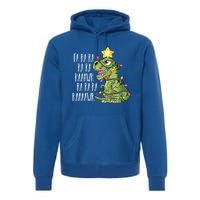 Dinosaur Christmas Gift Fa Ra Ra Rawr Tree Rex Xmas Gift Premium Hoodie