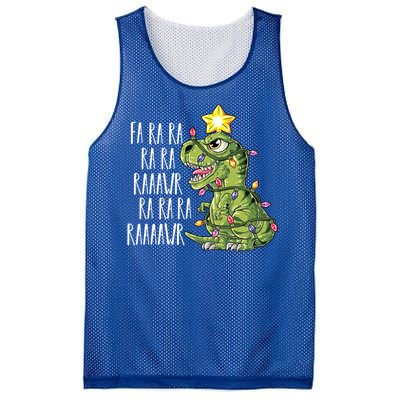 Dinosaur Christmas Gift Fa Ra Ra Rawr Tree Rex Xmas Gift Mesh Reversible Basketball Jersey Tank