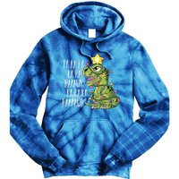 Dinosaur Christmas Gift Fa Ra Ra Rawr Tree Rex Xmas Gift Tie Dye Hoodie