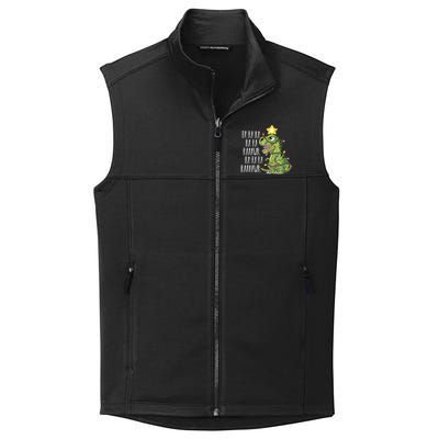 Dinosaur Christmas Gift Fa Ra Ra Rawr Tree Rex Xmas Gift Collective Smooth Fleece Vest