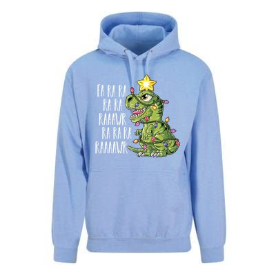 Dinosaur Christmas Gift Fa Ra Ra Rawr Tree Rex Xmas Gift Unisex Surf Hoodie