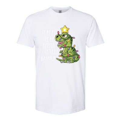 Dinosaur Christmas Gift Fa Ra Ra Rawr Tree Rex Xmas Gift Softstyle® CVC T-Shirt