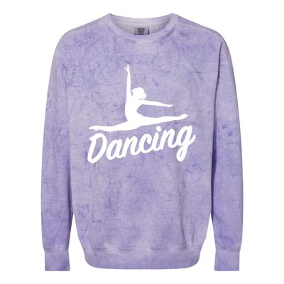 Dancing Cool Gift Colorblast Crewneck Sweatshirt