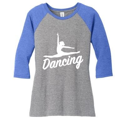 Dancing Cool Gift Women's Tri-Blend 3/4-Sleeve Raglan Shirt