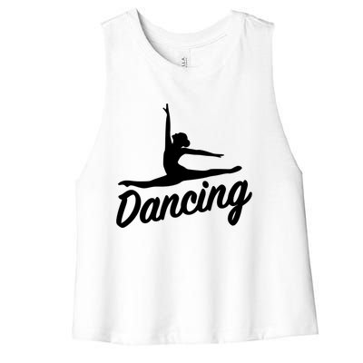 Dancing Cool Gift Women's Racerback Cropped Tank