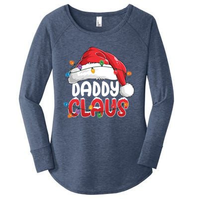 Daddy Claus Gift Christmas Pajama Family Matching Xmas Great Gift Women's Perfect Tri Tunic Long Sleeve Shirt