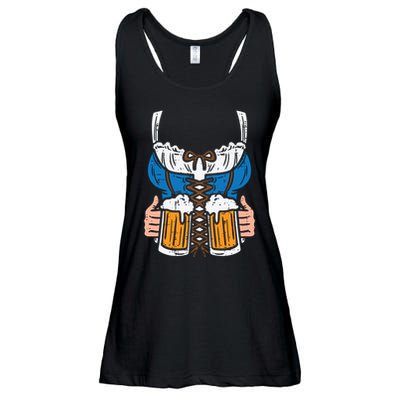 Drindl Costume German Bavarian Oktoberfest Festival Women Ladies Essential Flowy Tank