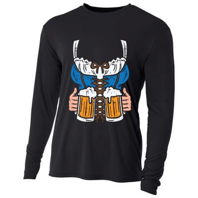 Drindl Costume German Bavarian Oktoberfest Festival Women Cooling Performance Long Sleeve Crew