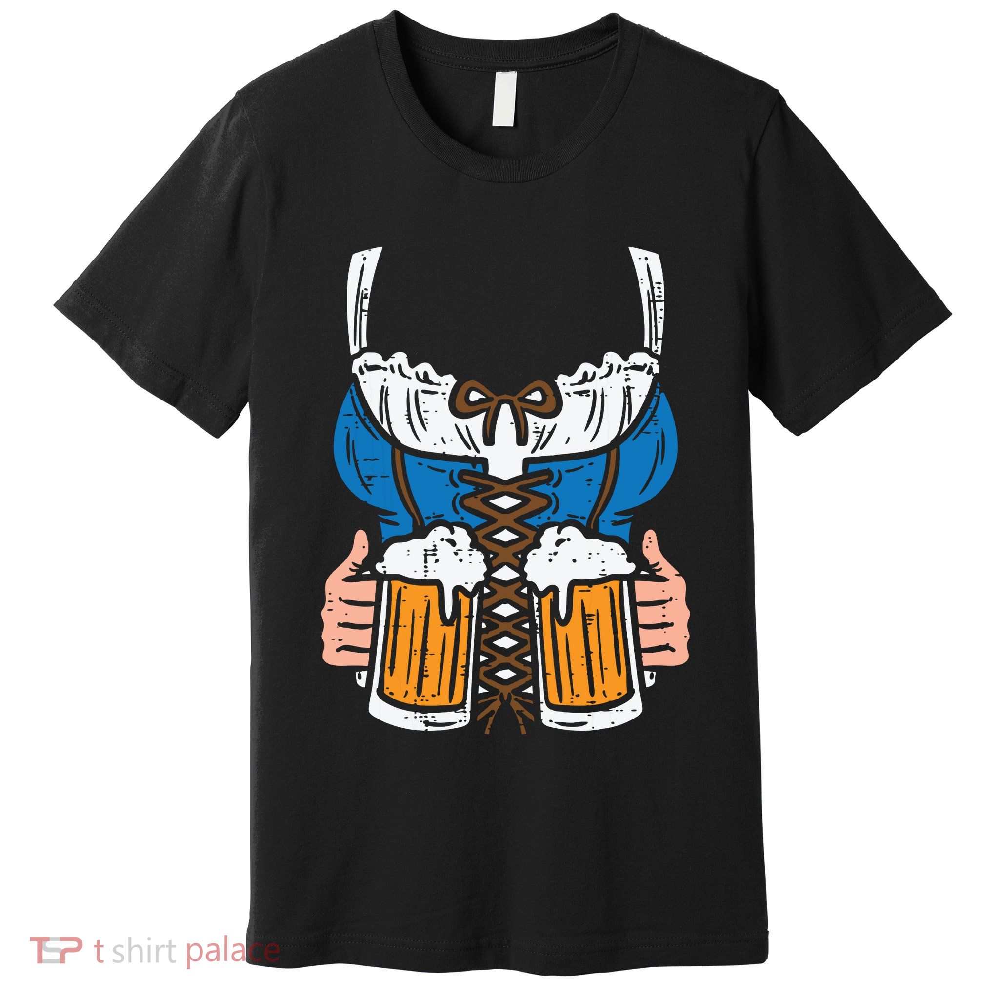 Drindl Costume German Bavarian Oktoberfest Festival Women Premium T-Shirt