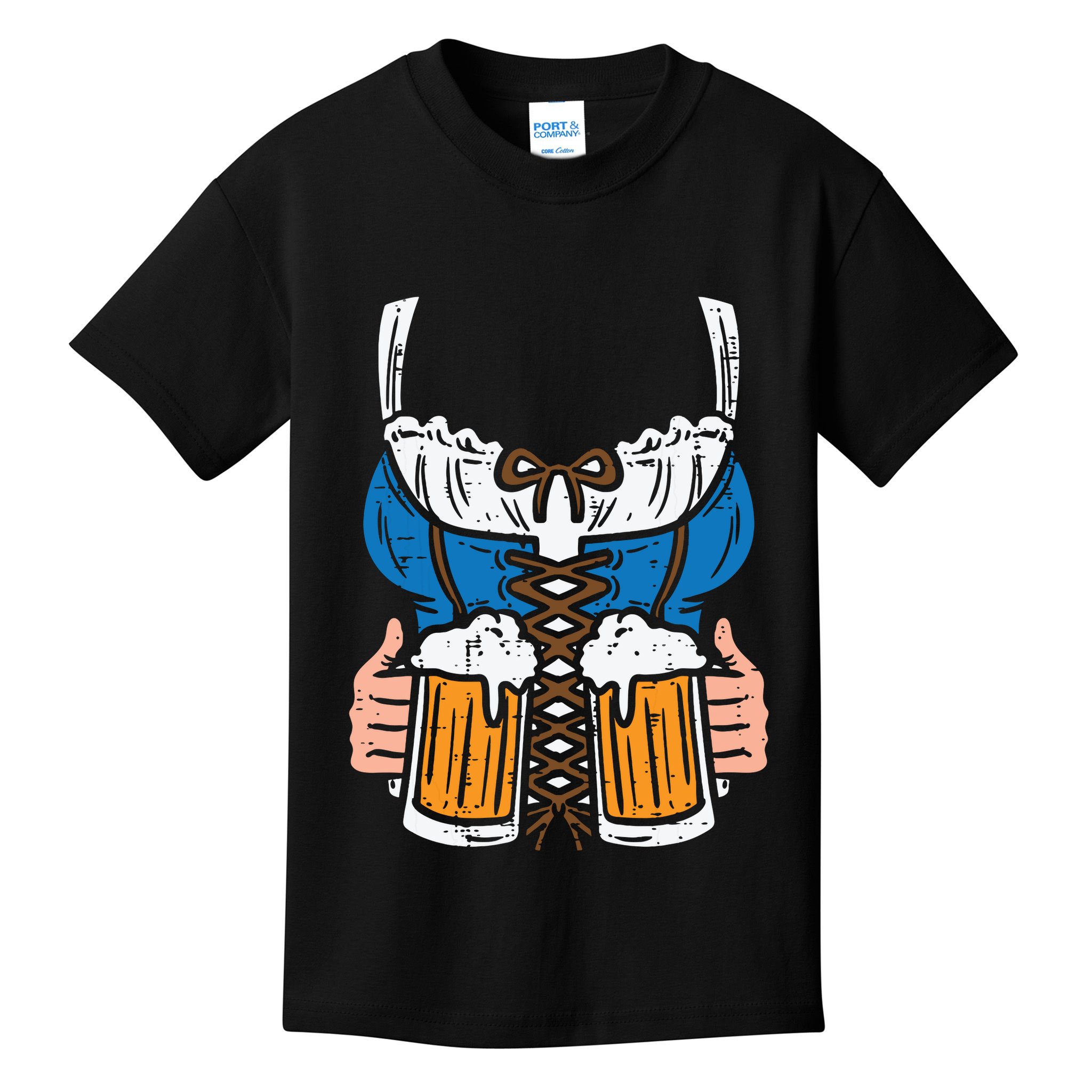Drindl Costume German Bavarian Oktoberfest Festival Women Kids T-Shirt