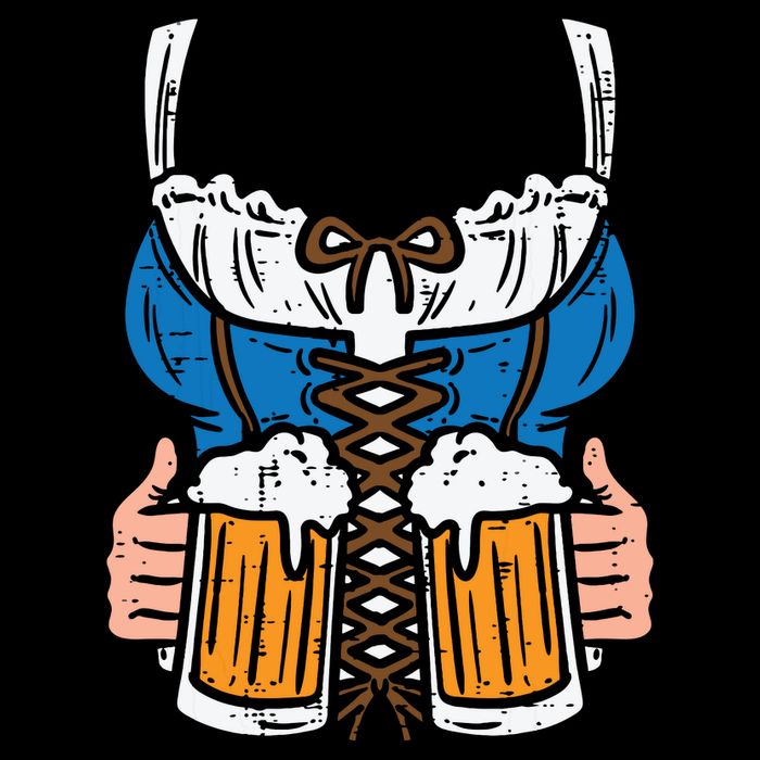 Drindl Costume German Bavarian Oktoberfest Festival Women Kids T-Shirt