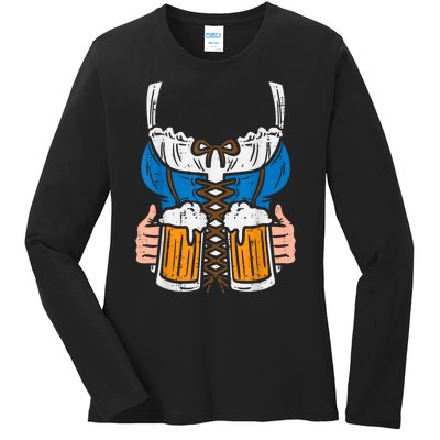 Drindl Costume German Bavarian Oktoberfest Festival Ladies Long Sleeve Shirt