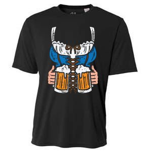 Drindl Costume German Bavarian Oktoberfest Festival Cooling Performance Crew T-Shirt