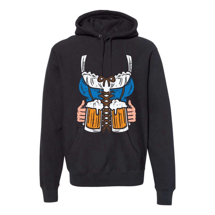 Drindl Costume German Bavarian Oktoberfest Festival Premium Hoodie