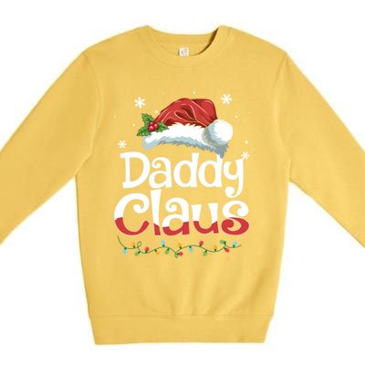 Daddy Claus Gift Funny Matching Group Family Christmas Cute Gift Premium Crewneck Sweatshirt