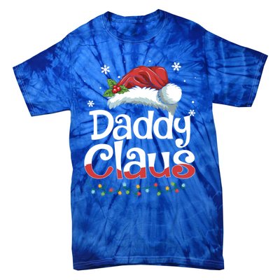 Daddy Claus Gift Funny Matching Group Family Christmas Cute Gift Tie-Dye T-Shirt