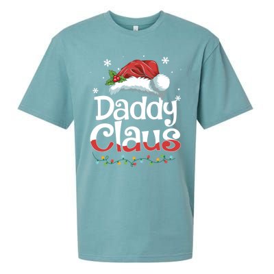 Daddy Claus Gift Funny Matching Group Family Christmas Cute Gift Sueded Cloud Jersey T-Shirt