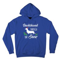 Dachshund Christmas Gift Dachshund Through Snow Dog Gift Hoodie