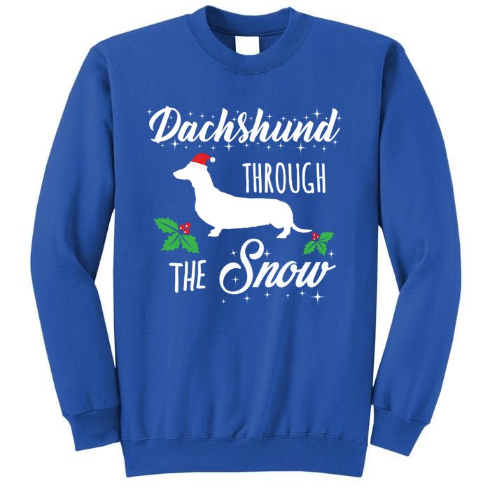 Dachshund Christmas Gift Dachshund Through Snow Dog Gift Sweatshirt