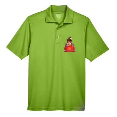 Dachshund Christmas Gift Weiner Dog Lovers Xmas Gift Cute Gift Men's Origin Performance Pique Polo