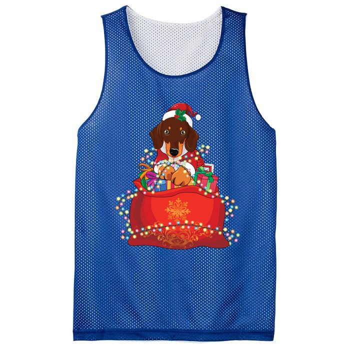 Dachshund Christmas Gift Weiner Dog Lovers Xmas Gift Cute Gift Mesh Reversible Basketball Jersey Tank