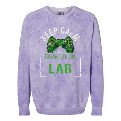 Duty Call Gaming Legend Of Your League Keep Salty Dont Tilt Colorblast Crewneck Sweatshirt