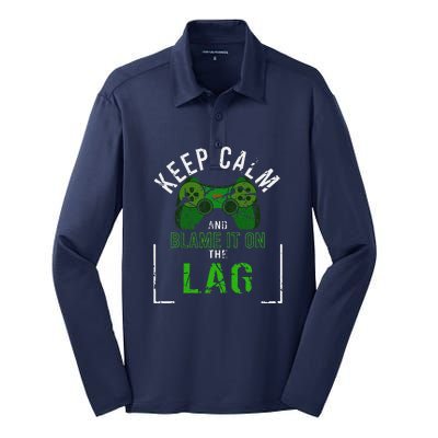 Duty Call Gaming Legend Of Your League Keep Salty Dont Tilt Silk Touch Performance Long Sleeve Polo