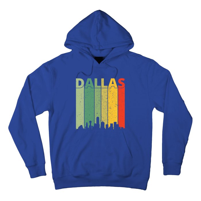 Dallas Cool Gift 80s Vintage Retro Dallas Texas Skyline Gift Hoodie