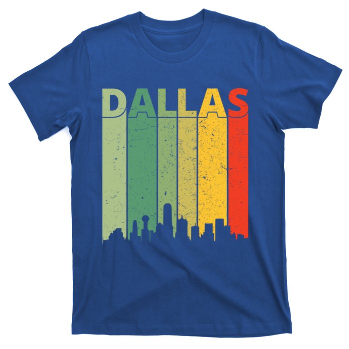 Dallas Cool Gift 80s Vintage Retro Dallas Texas Skyline Gift T-Shirt