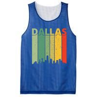 Dallas Cool Gift 80s Vintage Retro Dallas Texas Skyline Gift Mesh Reversible Basketball Jersey Tank