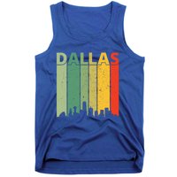 Dallas Cool Gift 80s Vintage Retro Dallas Texas Skyline Gift Tank Top