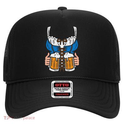 Drindl Costume German Bavarian Oktoberfest Festival High Crown Mesh Back Trucker Hat