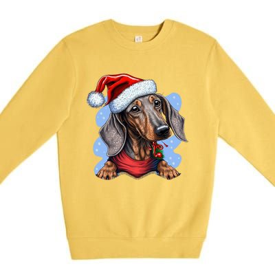 Dachshund Christmas Gift Premium Crewneck Sweatshirt