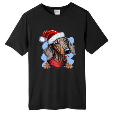 Dachshund Christmas Gift Tall Fusion ChromaSoft Performance T-Shirt