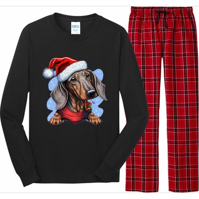 Dachshund Christmas Gift Long Sleeve Pajama Set