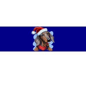 Dachshund Christmas Gift Bumper Sticker