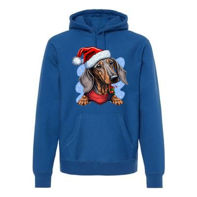 Dachshund Christmas Gift Premium Hoodie