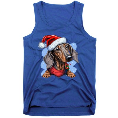 Dachshund Christmas Gift Tank Top