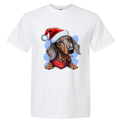 Dachshund Christmas Gift Garment-Dyed Heavyweight T-Shirt